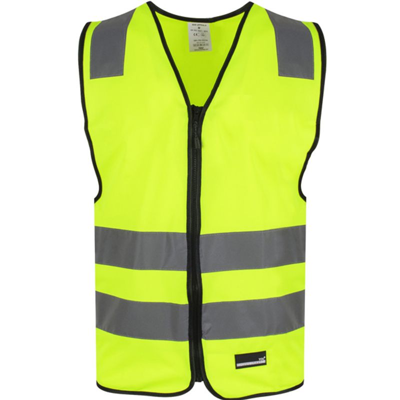 Uppsala refleksvest gul med logo