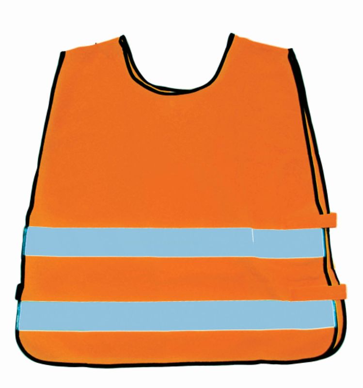 Refleksvest standard med trykk uten glidelås