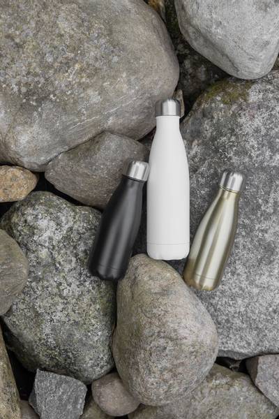 Sagaform liten stålflaske med logo