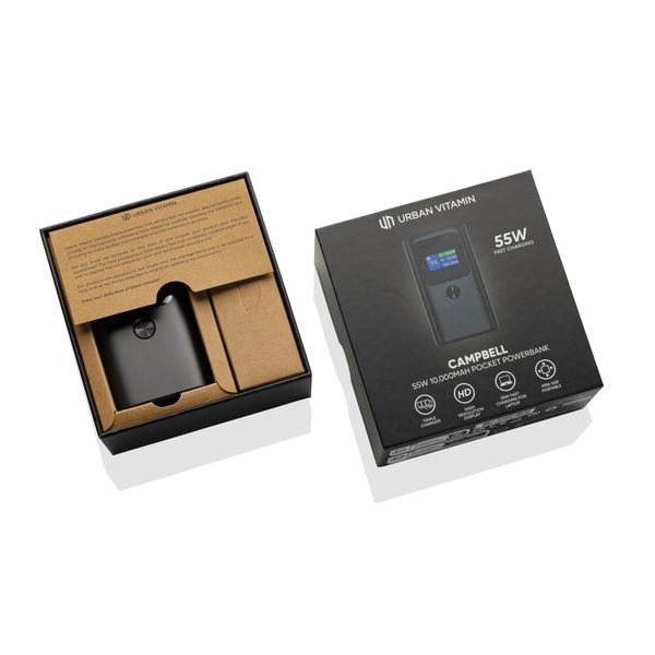 Urban Vitamin Campbell 55W 10.000 mAh lomme-powerbank